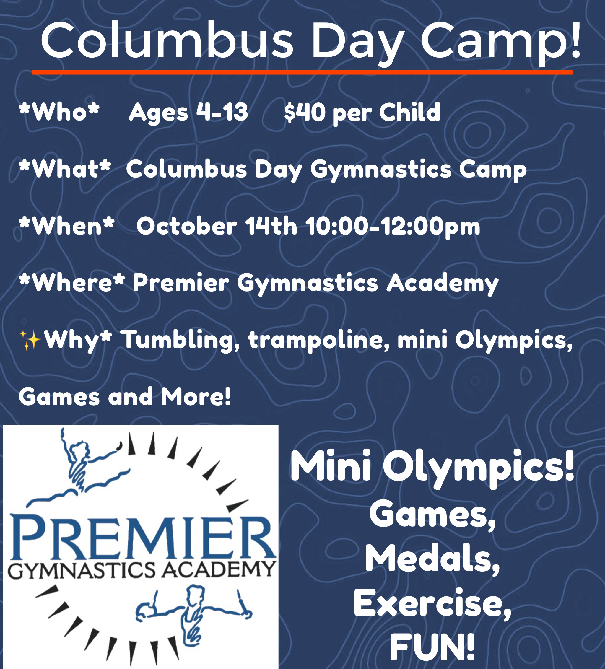 Columbus day Camp