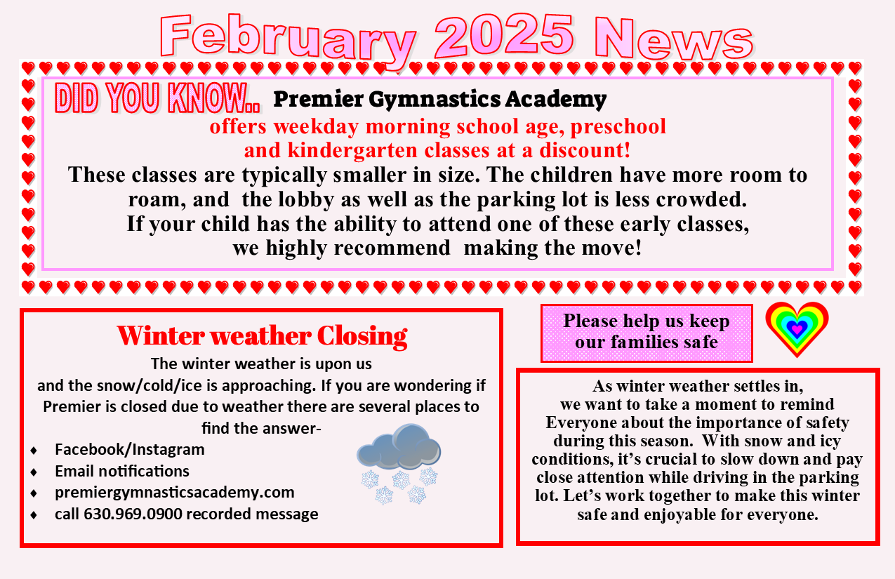 Newsletter Nov 2024 Premier West Gymnastics