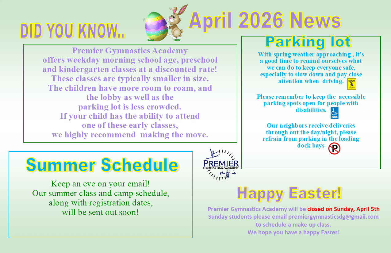 Newsletter Nov 2024 Premier West Gymnastics